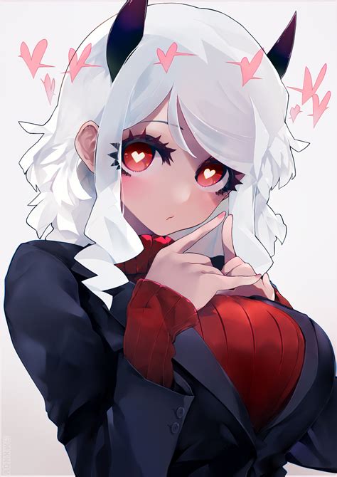 Safebooru 1girl Black Horns Black Jacket Black Suit Blush Breasts