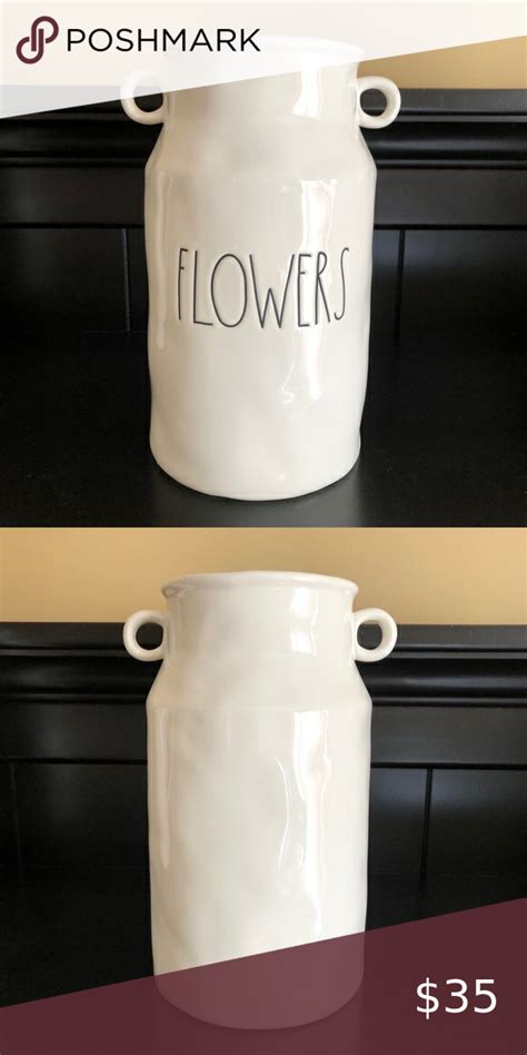 Rae Dunn Flowers Vase Milk Jug Vase Flower Vases Jug Vase