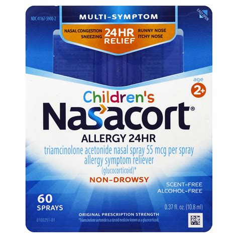 Nasacort Childrens Multi Symptom 24hr Nasal Allergy Relief Spray60ct