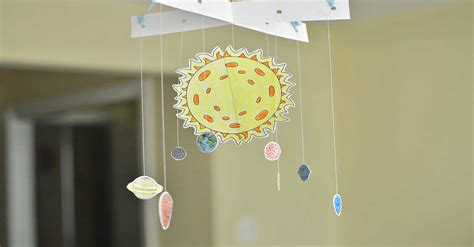Easy Solar System Model With Printable Template Kids