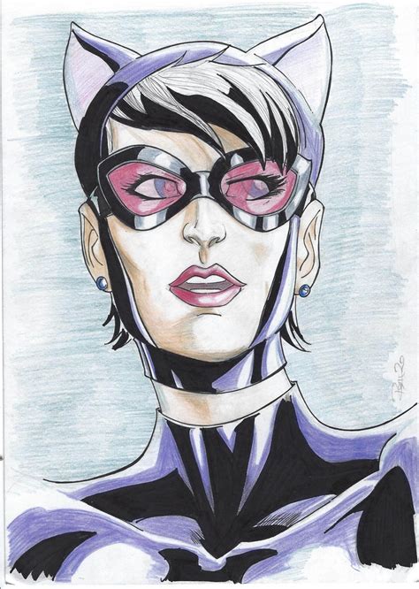 Catwoman Portrait By Souza In Phillip Andersons Art For Sale Comic