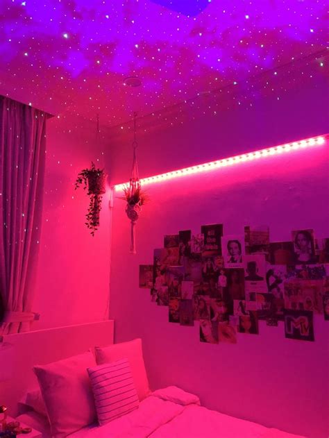aesthetic room#aesthetic #room | Neon bedroom, Aesthetic bedroom, Led