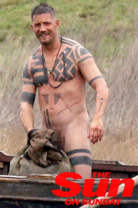 model of the day actor tom hardy naked on set of “taboo” pics and video via the sun… daily squirt