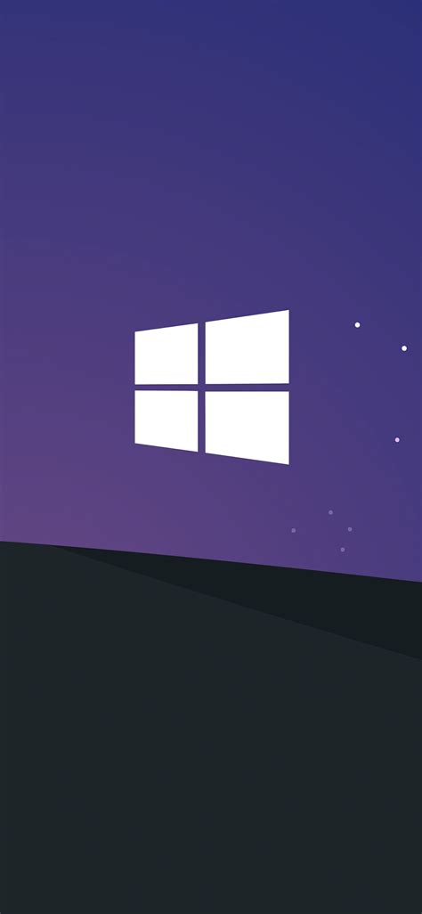 1125x2436 Windows 10 Bliss At Night Minimal 5k Iphone Xsiphone 10