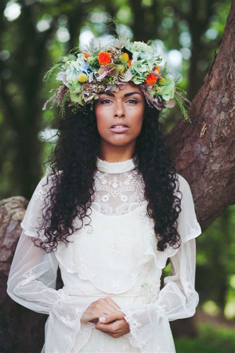 21 whimsical flower crown wedding hairstyles