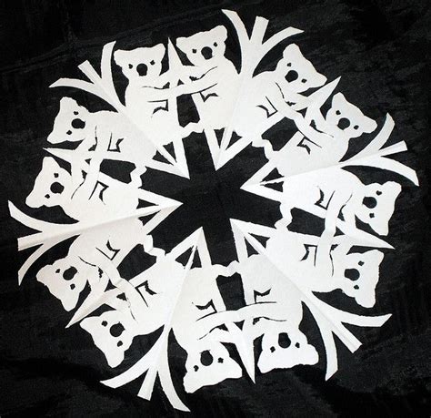 Koala Snowflake Paper Snowflake Designs Origami Paper