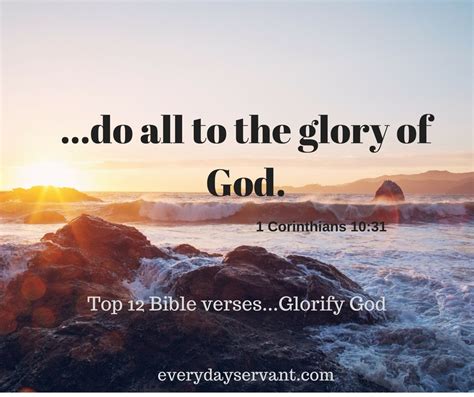 Top 12 Bible Verses Glorify God Everyday Servant