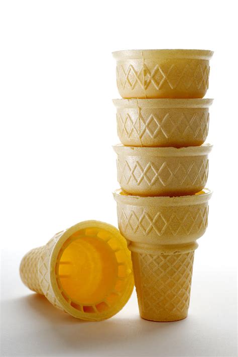 Stack Of Empty Ice Cream Cones Photograph By Donald Erickson Pixels
