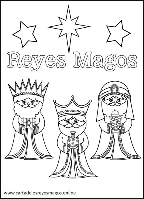 Las Mejores Imágenes De Los Reyes Magos Para Colorear Gratis
