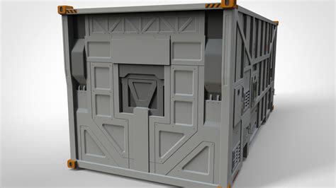 Artstation Sci Fi Cargo Container 1 Resources