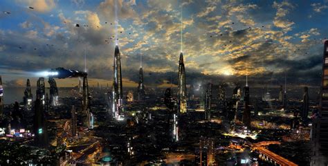 Future City Wallpapers Top Free Future City Backgrounds Wallpaperaccess