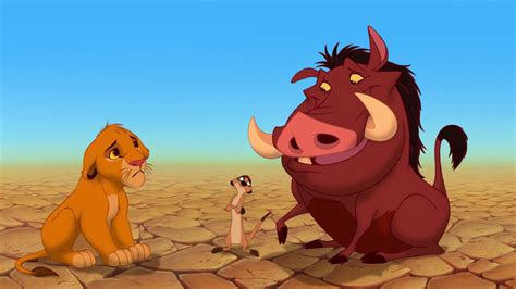 Simba First Meets Timon And Pumbaa Disney Movie Quotes Disney 