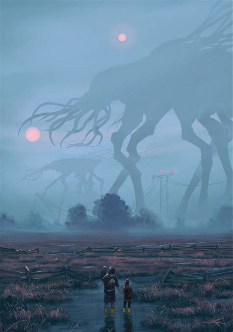 Simon Stålenhag Mist Study By Robert Ryminiecki Dark Fantasy Art
