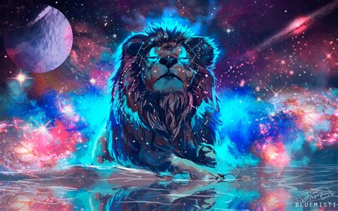Fondos De Pantalla 4k Android Colorful Lion Lion Wallpaper Lion Art