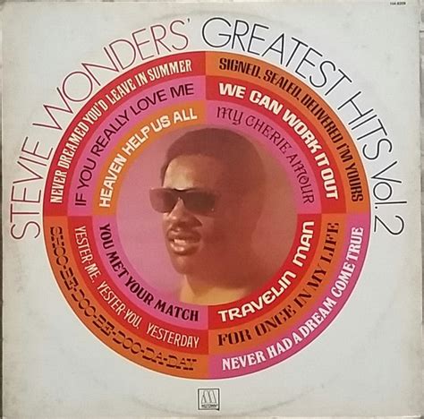 Stevie Wonder Stevie Wonders Greatest Hits Vol 2 1981 Vinyl