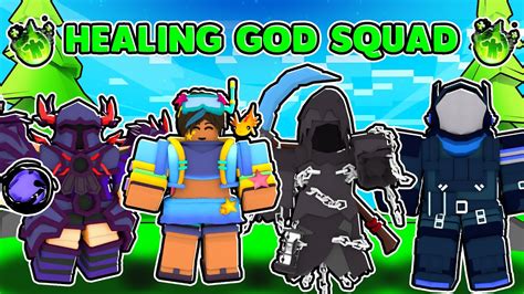 The Healing God Squad Roblox Bedwars Youtube