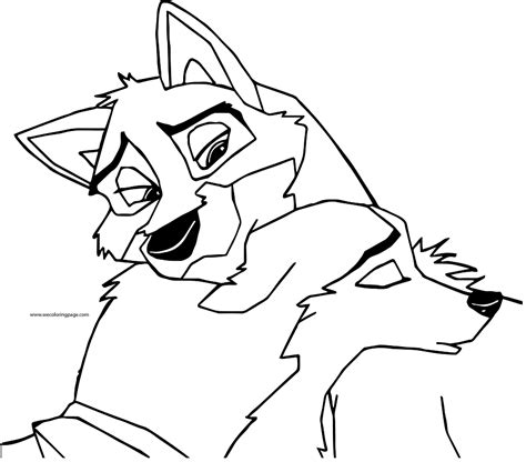 Balto With Jenna Coloring Page Free Printable Coloring Pages