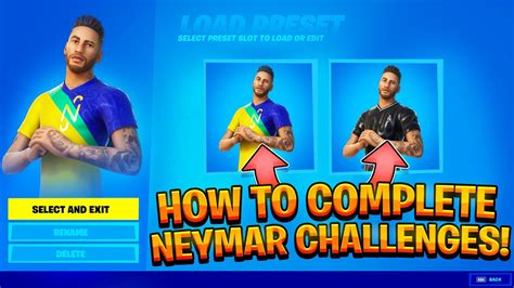 how to complete the neymar jr fortnite skin challenges easy how to get neymar jr in fortnite