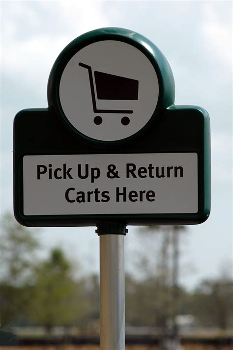 Pickup And Return Cart Sign Free Stock Photo - Public Domain Pictures