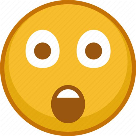 Emoji Emoticon Smile Surprised Emoticons Emotion Expression Icon