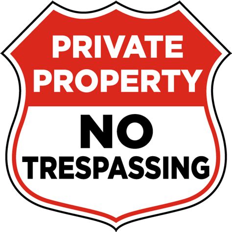 Private Property No Trespassing Yard Sign F8082 By