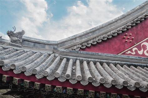 Ornate Roof Tiles On Chinese Building — Stock Photo © Xixinxing 36657641