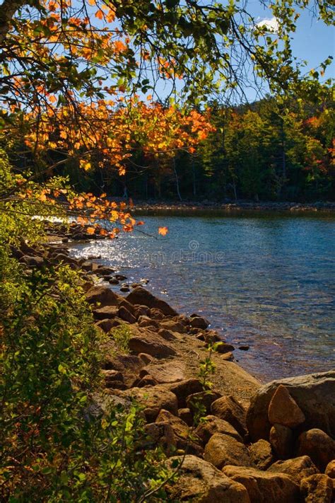 Jordan Pond In Acadia National Park Maine Stock Photo Image Of Pond