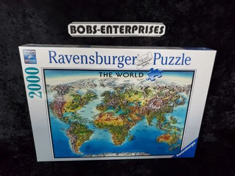Ravensburger 2000 Piece Jigsaw Puzzle The World Map 29” X 38” P 62