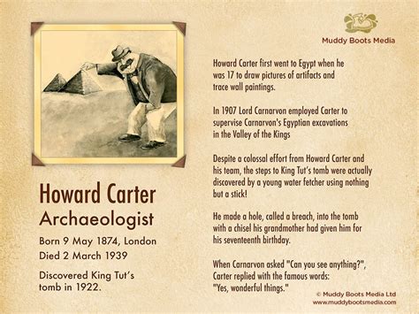 Howard Carter The Famous Moustachioed British Archaeologist Who