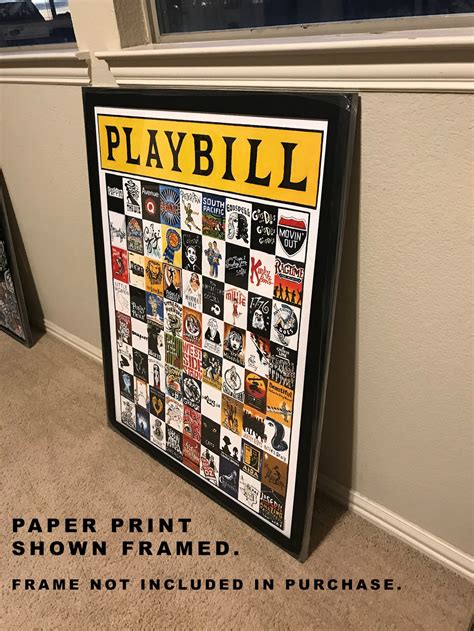 Playbill Classic Musicals Paper Print Entertainment Tribute From Thomas Jordan Gallery This Is