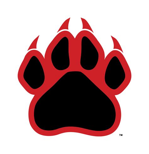 Red Panther Paw Logo Clipart Best Clipart Best
