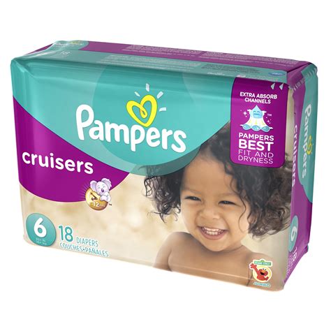 Pampers Cruisers Diapers Size 6 18 Count