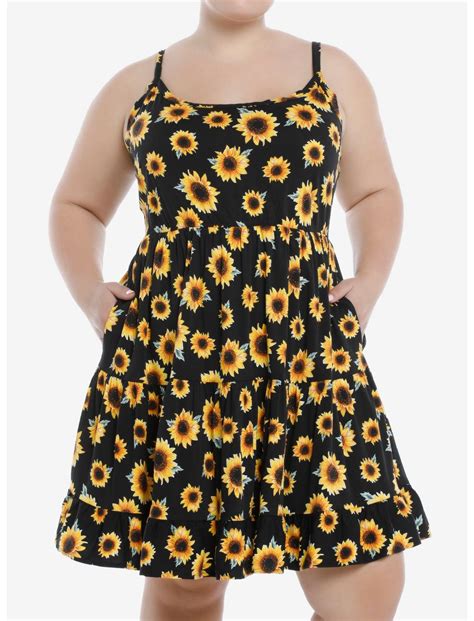 Sunflower Tiered Strappy Dress Plus Size Hot Topic