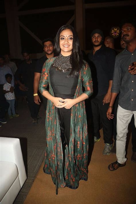 Keerthy Suresh Photos In Black Dress At Gang Pre Release Event