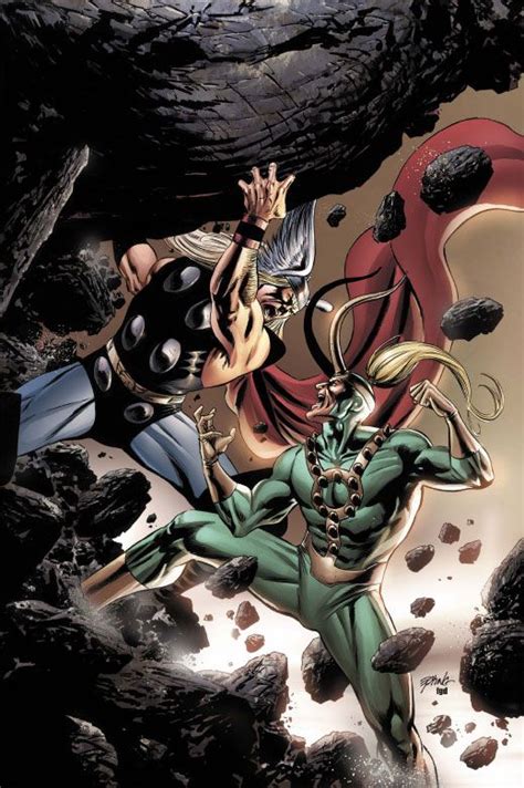 Thor Vs Loki By Steve Epting Marvel Comics Superheroes Marvel Thor