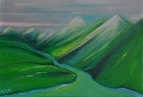 Mountain Peace Painting By Tetiana Bilous Jose Art Gallery