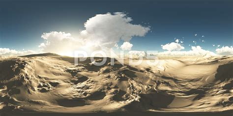 Aerial Vr 360 Panorama Of Desert Made With The One 360 Degree Lense