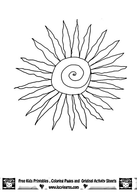 Sun Coloring Pages Coloring Home
