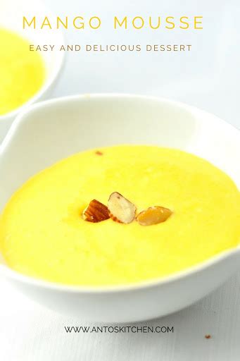Mango Mousse Without Gelatin Simple Dessert Made In 5 Min Recipe In