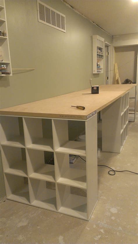 The surface should have plenty of room for you to spread your. Craft room progression...... DIY work table... Three 9 ...