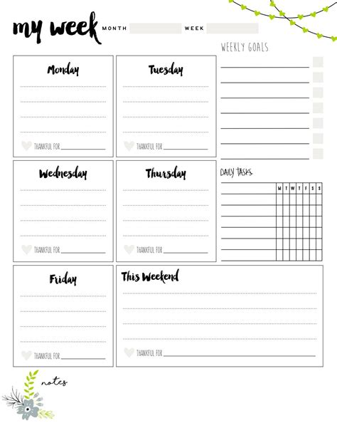 Pin By Jess B On Planner Ideas Weekly Planner Printable Weekly