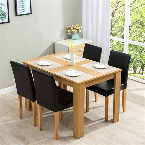 5 Piece Dining Room Set 4 Seater Dining Table With 4 Chairs Shop Designer Home Furnishings