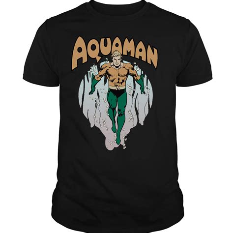 Superhero Aquaman Comics T Shirt 6793 Jznovelty