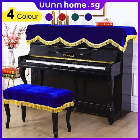 Piano Dust Cover Premium Velvet Piano Cover With Pedal Knox Bench Dust