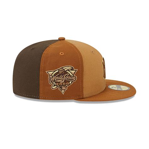 Official New Era Tri Tone Brown New York Yankees 59fifty Fitted Cap