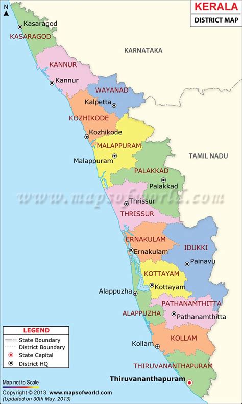 Kerala Map Ideas For The House In 2019 India Map Kerala Tourism