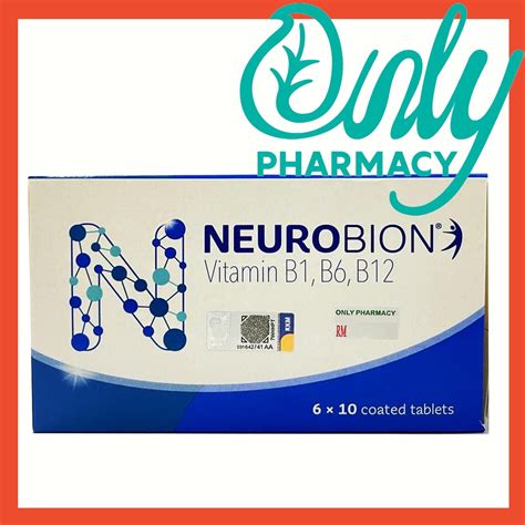 neurobion 60 tablets 6x10s vitamin b1 b6 b12 exp 03 24 sakit saraf urat new packaging