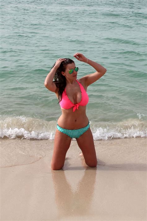 Imogen Thomas In Bikini At A Beach In Dubai Hawtcelebs
