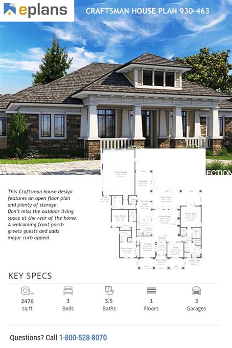 Craftsman Style Home Craftsman House Plans Prairie Style Houses
