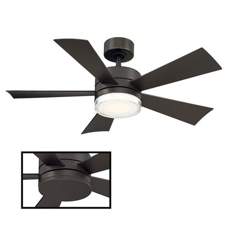 Wynd 42 Inch 5 Blade Indoor Outdoor Smart Ceiling Fan With Led Light
